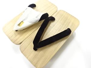 未使用品　男物桐下駄(25.5センチ)